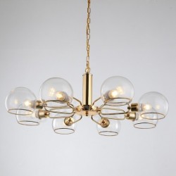 8 Lights Nordic Postmodern Creative Glass Magic Bean Chandelier