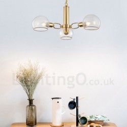 3 Lights Nordic Postmodern Creative Glass Magic Bean Chandelier