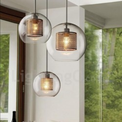 Modern Minimalist Nordic Style Personality Decoration Cafe Glass Ball Single Head Pendant Lights