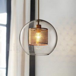 Modern Minimalist Nordic Style Personality Decoration Cafe Glass Ball Single Head Pendant Lights