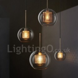 Modern Minimalist Nordic Style Personality Decoration Cafe Glass Ball Single Head Pendant Lights