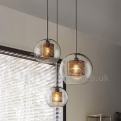 Modern Minimalist Nordic Style Personality Decoration Cafe Glass Ball Single Head Pendant Lights