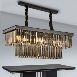 Retro Crystal Pendant Lights for Cafe Exibittion Hall