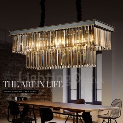 Retro Crystal Pendant Lights for Cafe Exibittion Hall