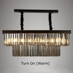 Retro Crystal Pendant Lights for Cafe Exibittion Hall