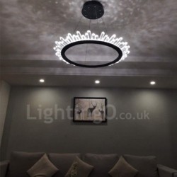 Modern Ring Shape Crystal Pendant Lights