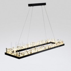 Newest Design Rectangle Crystal Pendant Lights