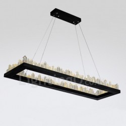 Newest Design Rectangle Crystal Pendant Lights