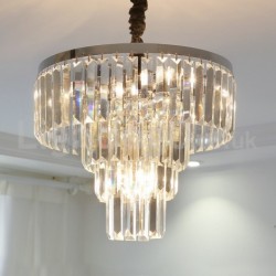 Elegant Cheap Modern 4 Tier Round Crystal Pendant Light