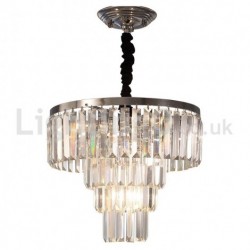 Elegant Cheap Modern 4 Tier Round Crystal Pendant Light