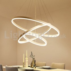 Modern Three Circle Pendant Lights Remote Control