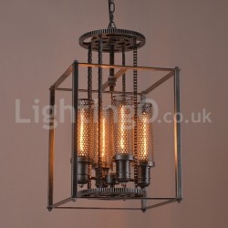 Retro Iron Gear Pendant Lights Cafe Room/Office