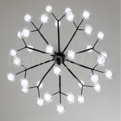 Nordic Style Magic Bean Chandelier Small Clear Transparent Glass Bubble Ball Chandelier