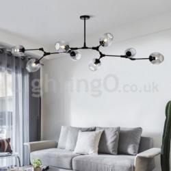 Nordic Modern Magic Bean Glass Chandelier Molecular Chandelier