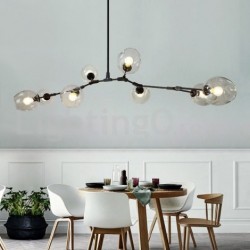 Nordic Modern Magic Bean Glass Chandelier Molecular Chandelier