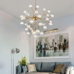 Nordic Postmodern Molecular Bubble Chandelier Glass LED Chandelier