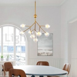 Nordic Postmodern Molecular Bubble Chandelier Glass LED Chandelier