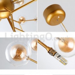 Nordic Postmodern Molecular Bubble Chandelier Glass LED Chandelier