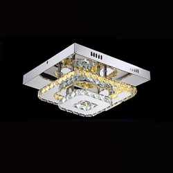 LED Crystal Ceiling Lamps Flush Mount Clear or Amber K9 for Indoor CE