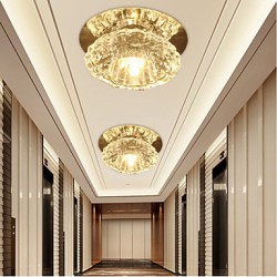 3W Energy Saving Modern LED Ceiling Light LED Crystal Ceiling Light Down light bulb Lamp