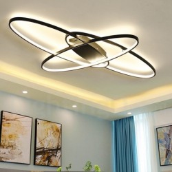 Dimmable Oval LED Modern Contemporary Alumilium Ceiling Light Flush Mount Lamp - Also Can Be Used As Wall Light