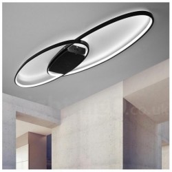 Dimmable Oval LED Modern Contemporary Alumilium Ceiling Light Flush Mount Lamp - Also Can Be Used As Wall Light