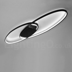 Dimmable Oval LED Modern Contemporary Alumilium Ceiling Light Flush Mount Lamp - Also Can Be Used As Wall Light