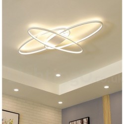 Dimmable Oval LED Modern Contemporary Alumilium Ceiling Light Flush Mount Lamp - Also Can Be Used As Wall Light