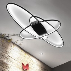 Dimmable Oval LED Modern Contemporary Alumilium Ceiling Light Flush Mount Lamp - Also Can Be Used As Wall Light