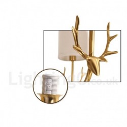 Pure Brass Luxurious Rustic Retro Vintage Brass Pendant Candle Chandelier with Fabric Shades