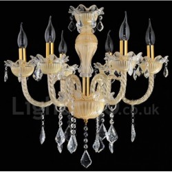 Crystal Luxurious Modern Contemporary Pendant Candle Chandelier