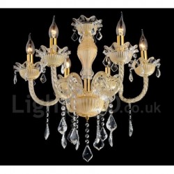 Crystal Luxurious Modern Contemporary Pendant Candle Chandelier