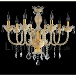 Crystal Luxurious Modern Contemporary Pendant Candle Chandelier