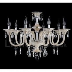 Crystal Luxurious Modern Contemporary Pendant Candle Chandelier