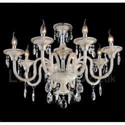 Crystal Luxurious Modern Contemporary Pendant Candle Chandelier