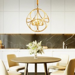 Pure Brass Rustic / Lodge Nordic Style Pendant Light