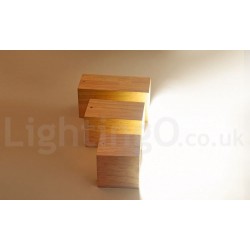 Wood LED Modern Contemporary Nordic Style Flush Mount Ceiling Light with Acrylic Shade