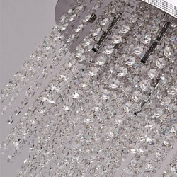 Max 10W Modern/Contemporary Crystal / Mini Style Electroplated Metal Flush Mount Living Room / Bedroom