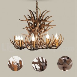 9 Light Rustic Artistic Retro Antler Chandelier