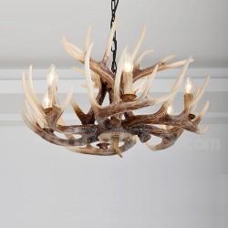 6 Light Rustic Artistic Retro Antler Vintage Chandelier