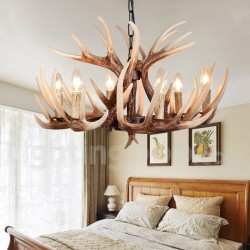 6 Light Rustic Artistic Retro Antler Vintage Chandelier