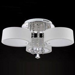 Remote Control Flush Mount Crystal/LED Modern/Contemporary