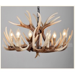 6 Light Rustic Artistic Retro Antler Vintage Chandelier