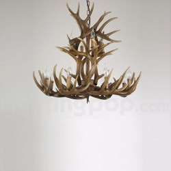 12 Light 2 Ties Rustic Artistic Retro Antler Vintage Chandelier