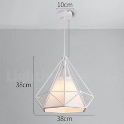 Nordic Retro Modern Contemporary Chandelier with Fabric Shade