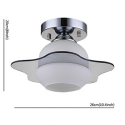 Modern Ceiling Light Flush Mount 1 Light E26 E27/Contemporary Bedroom / Hallway Metal