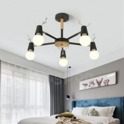 Nordic Antler Macaron Ceiling Light