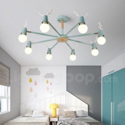 Nordic Antler Macaron Ceiling Light