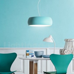 Round Nordic 1 Light Modern Contemporary Macaron Chandelier