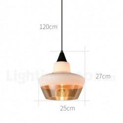 Nordic Modern Contemporary Chandelier with Glass Shade